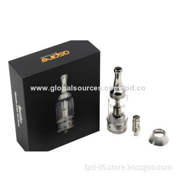 Stainless with glass clear electronic cigarette atomizers